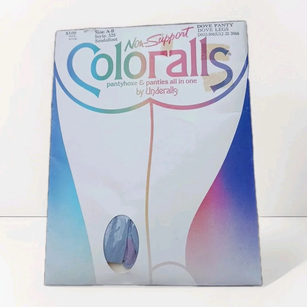 Underalls Coloralls Light Blue Pantyhose Panties In One